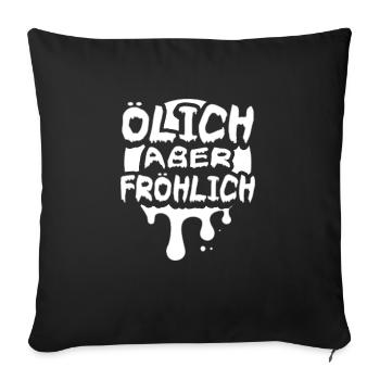 Design für Mechaniker, Techniker und Handwerker - Sofakissen mit Füllung 45 x 45 cm - Schwarz - Vorne