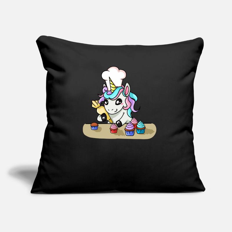 Unicorn baker baking cake pie Sofa pillow with filling 45cm x 45cm
