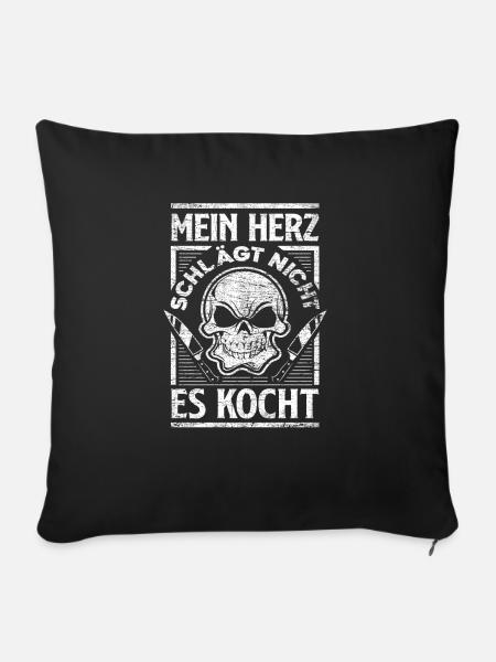 Koch - Sofakissen mit Füllung 45 x 45 cm - Schwarz