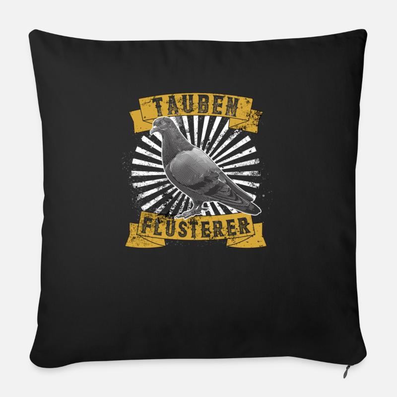 Tauben Flüsterer Taubenflüsterer Taubenzüchter - Sofakissen mit Füllung 45 x 45 cm - Schwarz