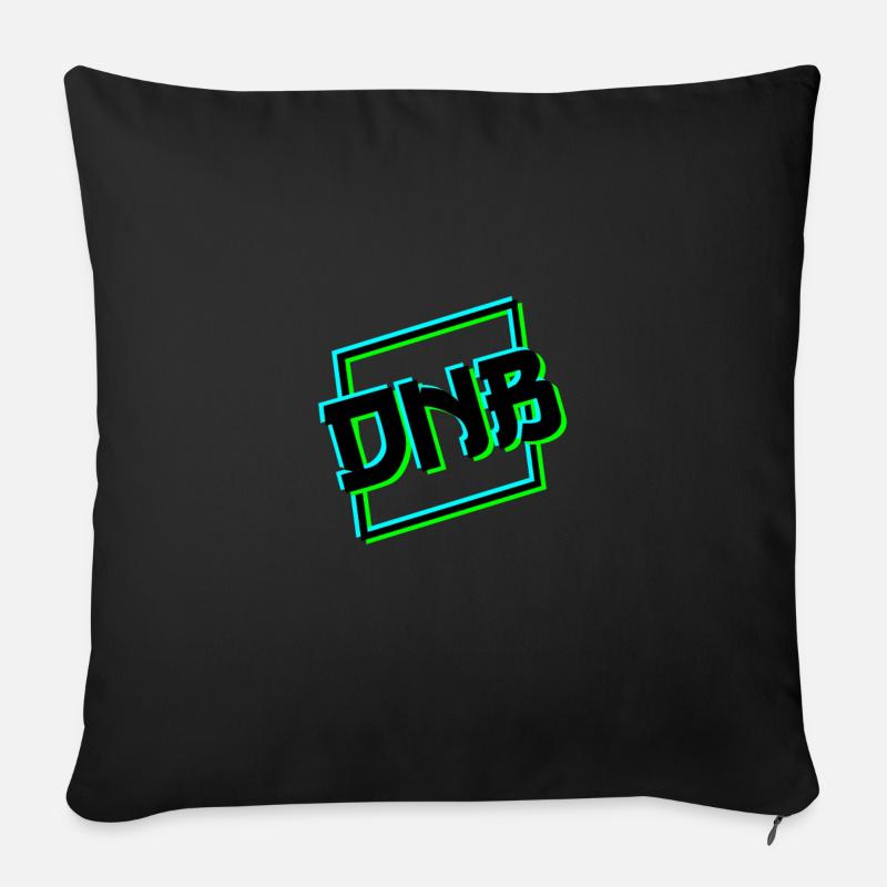 DNB - Sofakissen mit Füllung 45 x 45 cm - Schwarz