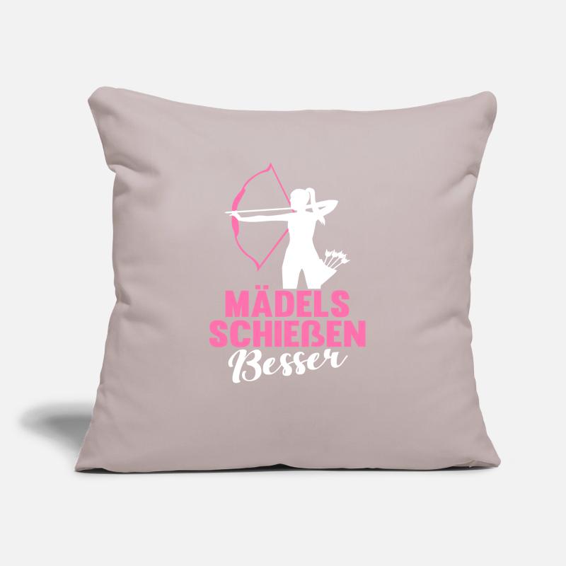 Bogenschießen Pfeil Bogen Lustig Spruch Geschenk Sofakissen mit Füllung 45 x 45 cm