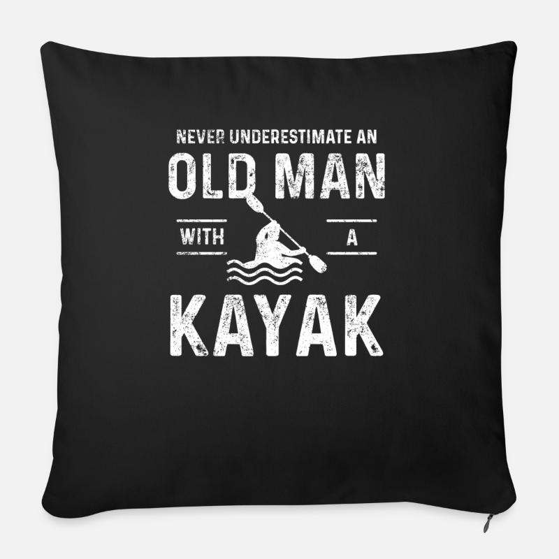 Kajak - Sofakissen mit Füllung 45 x 45 cm - Schwarz