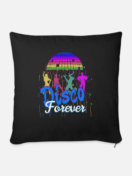 Disco Forever - Sofakissen mit Füllung 45 x 45 cm - Schwarz