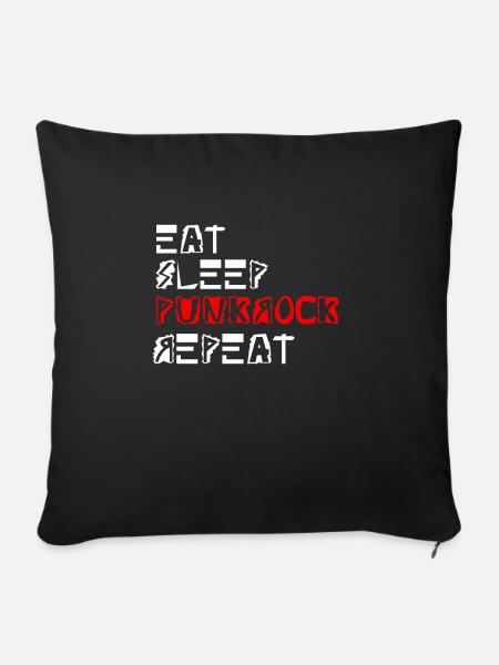 punkrock rocker punker punk - Sofakissen mit Füllung 45 x 45 cm - Schwarz