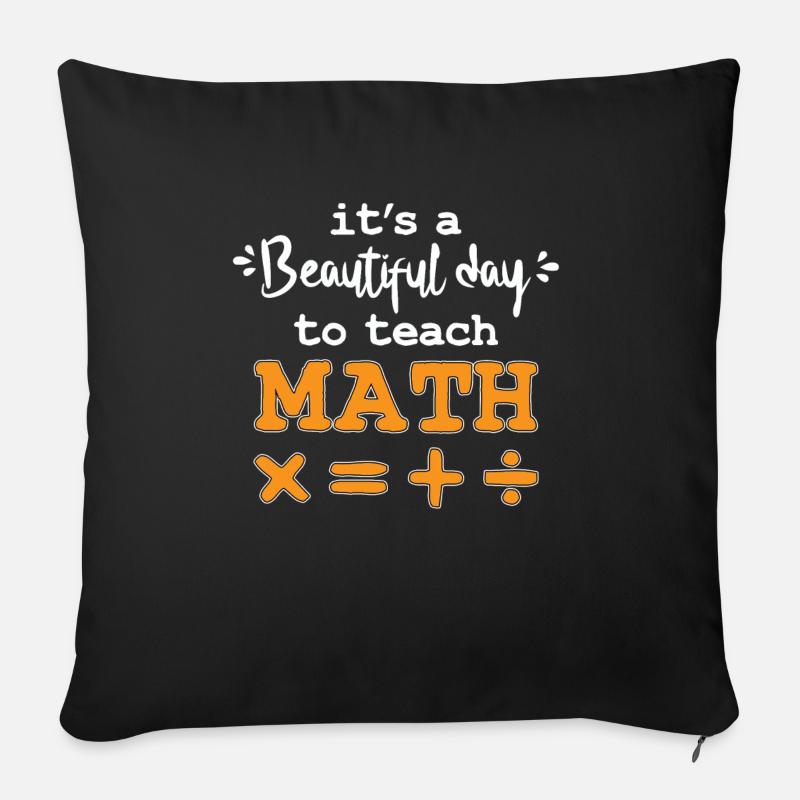 Mathelehrer - Sofakissen mit Füllung 45 x 45 cm - Schwarz