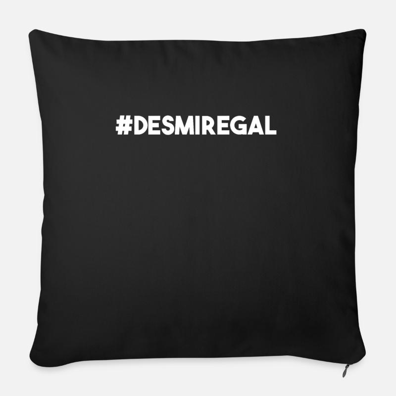 Hashtag Desmiregal lustige Sprüche Geschenk - Sofakissen mit Füllung 45 x 45 cm - Schwarz