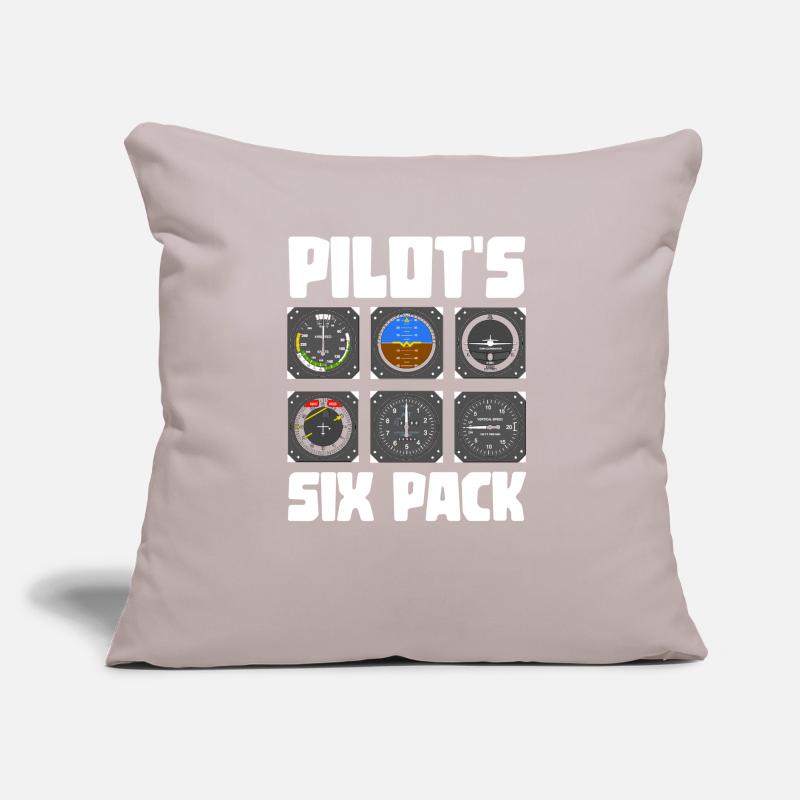 Pilot six-pack gift idea Sofa pillow with filling 45cm x 45cm