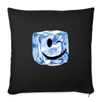 cube ice wink - Sofakissen mit Füllung 45 x 45 cm - Schwarz - Vorne