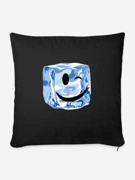 cube ice wink - Sofakissen mit Füllung 45 x 45 cm - Schwarz