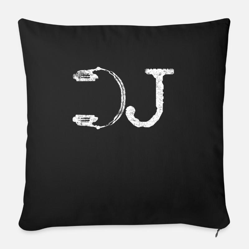 DJ DJ - Sofakissen mit Füllung 45 x 45 cm - Schwarz