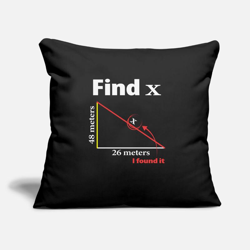 Pythagore Triangle Mathématicien ou professeur de maths Coussin et housse de 45 x 45 cm