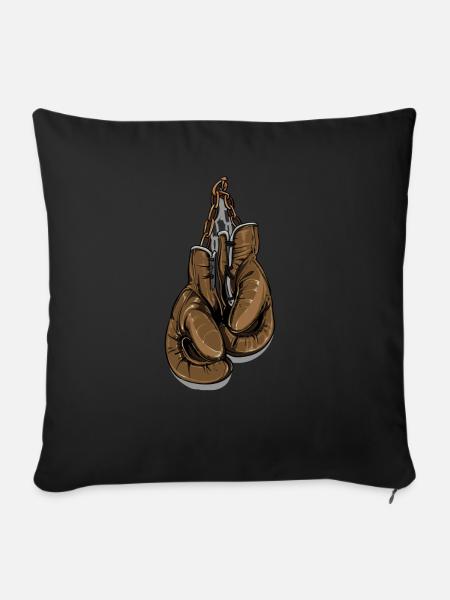 boxsport boxhandschuh - Sofakissen mit Füllung 45 x 45 cm - Schwarz