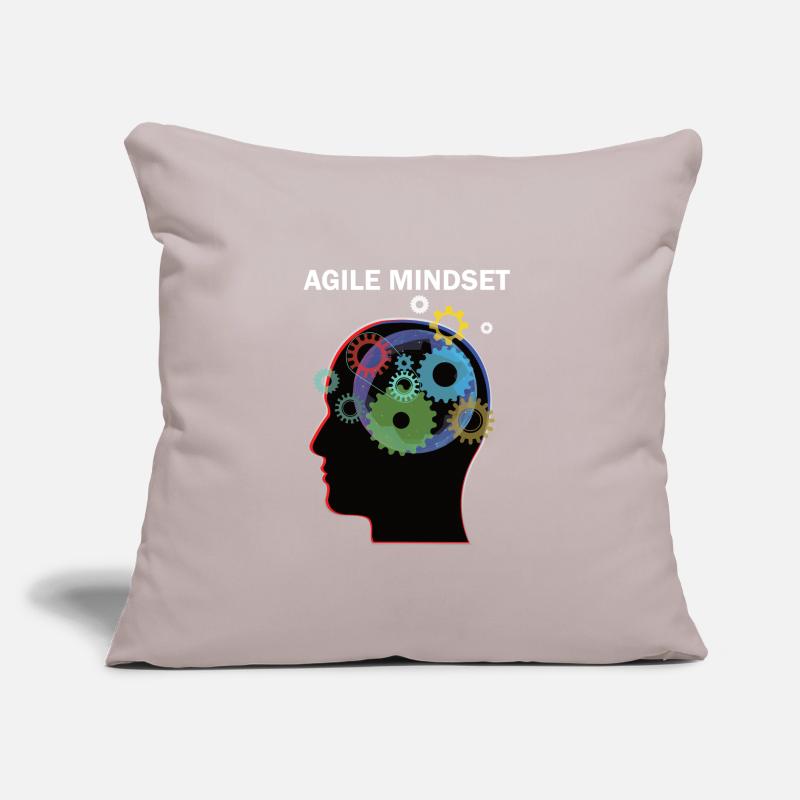 Agile Mindset Scrum Master programmer Sofa pillow with filling 45cm x 45cm