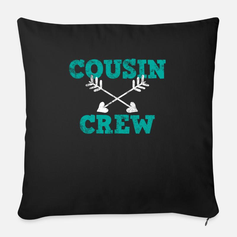 Cousins - Sofakissen mit Füllung 45 x 45 cm - Schwarz
