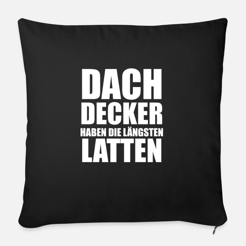 Dachdecker - Sofakissen mit Füllung 45 x 45 cm - Schwarz