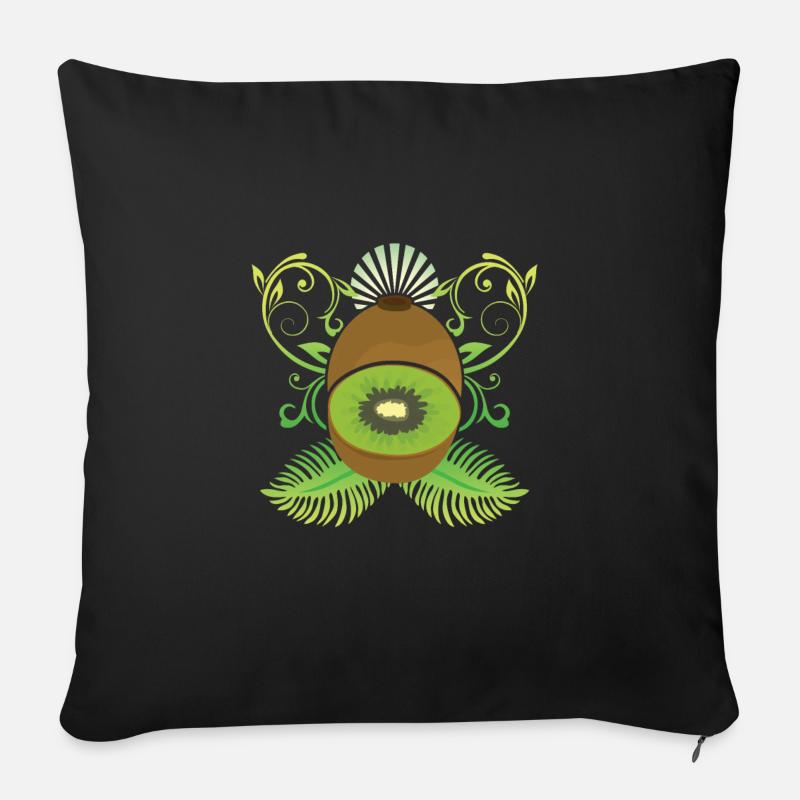Kiwi - Coussin et housse de 45 x 45 cm - noir