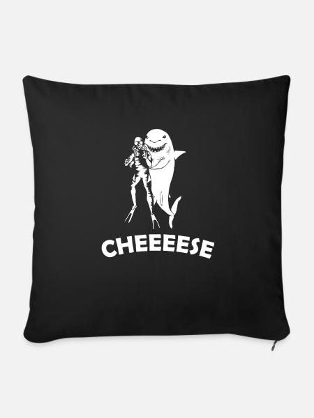 Cheeese - Sofakissen mit Füllung 45 x 45 cm - Schwarz