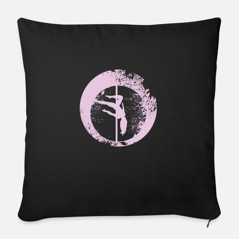 Pole Dance - Coussin et housse de 45 x 45 cm - noir