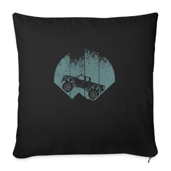 Monster truck - Sofa pillow with filling 45cm x 45cm - black - Front