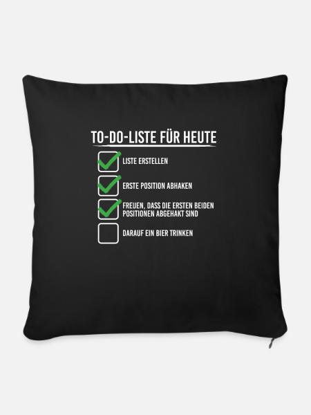 Lustig - Sofakissen mit Füllung 45 x 45 cm - Schwarz