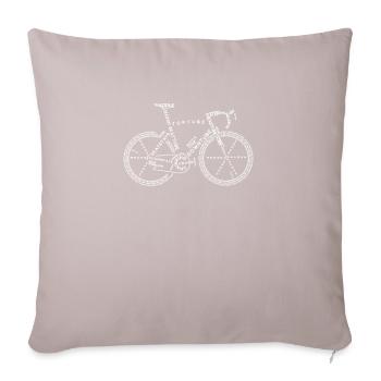 Bike - Sofa pillow with filling 45cm x 45cm - light taupe - Front