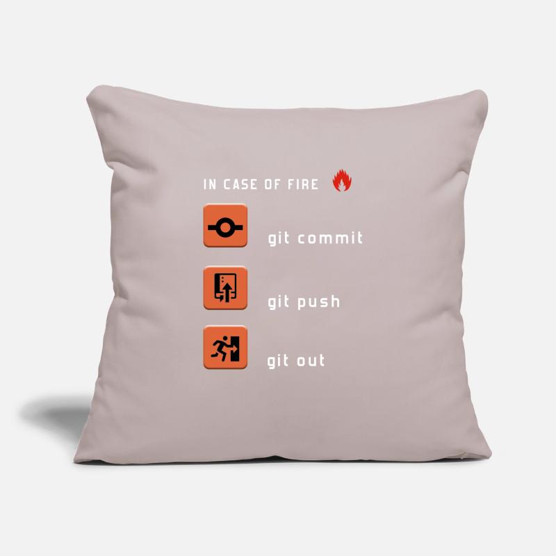 Git Commit Git Push Git Out Sofa pillow with filling 45cm x 45cm
