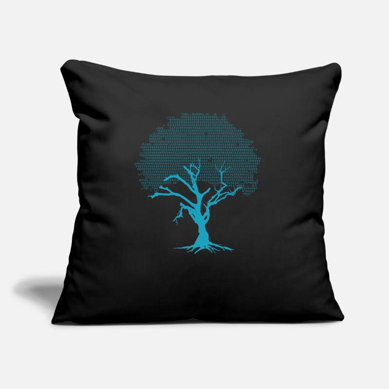 Binary Coding Tree Geschenk Design Idea Grafik Sofakissen mit Füllung 45 x 45 cm