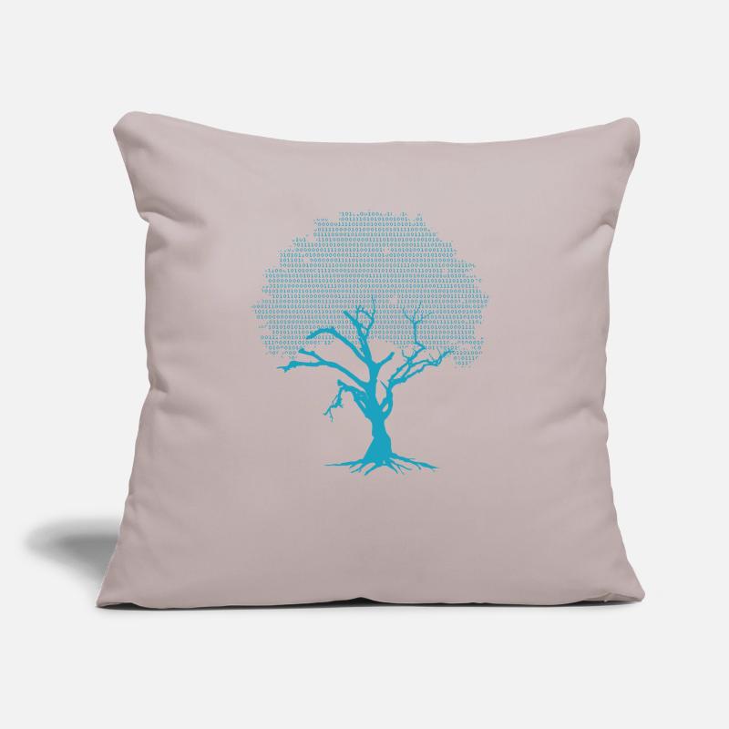 Graphique d'idée de conception d'arbre de codage binaire Coussin et housse de 45 x 45 cm