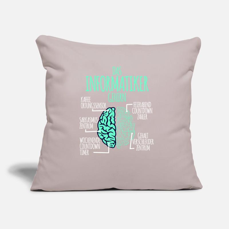 Computer scientist computer science programmer nerd geek Sofa pillow with filling 45cm x 45cm