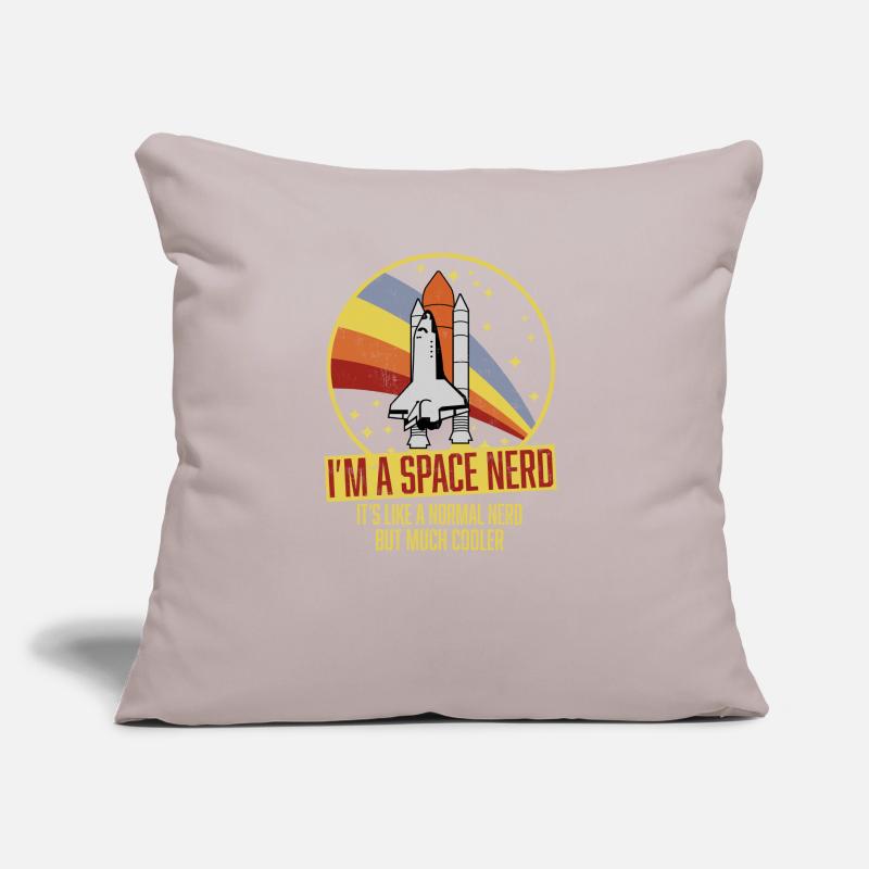 Funny space shuttle retro astronomer space nerd Sofa pillow with filling 45cm x 45cm