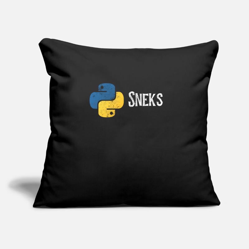Programmation drôle de programmeur Python en détresse Coussin et housse de 45 x 45 cm
