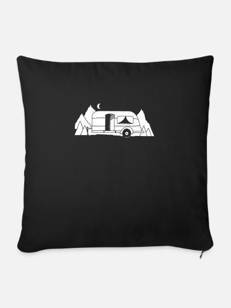 Caravan - Sofakissen mit Füllung 45 x 45 cm - Schwarz