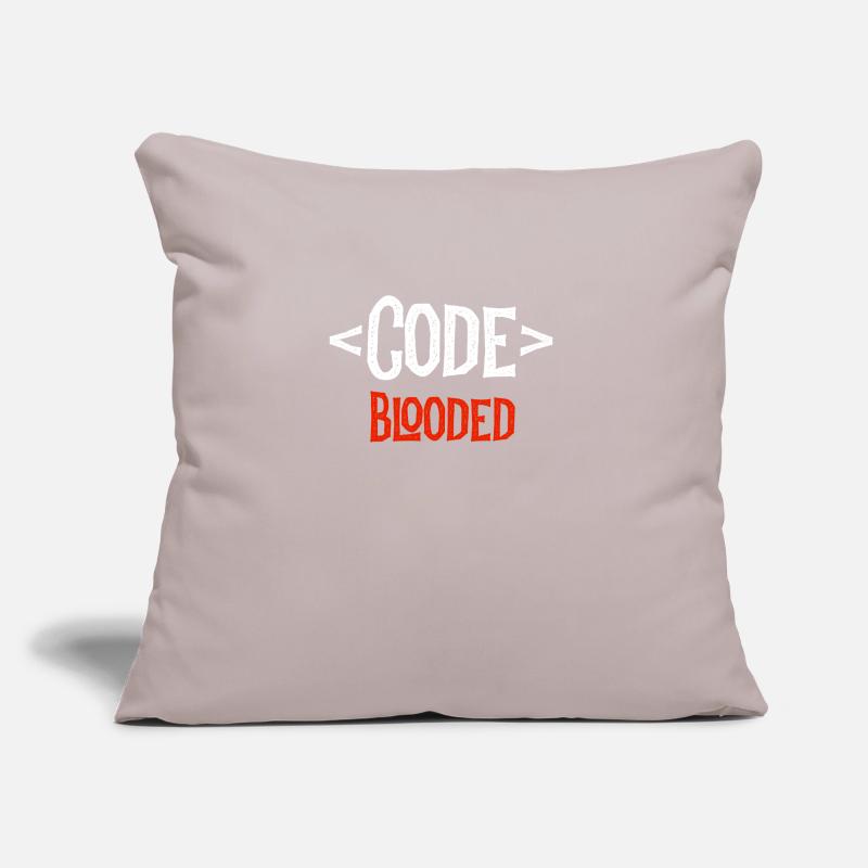 Entwickler-Shirt - Code Blooded - Coding Coder Sofakissen mit Füllung 45 x 45 cm