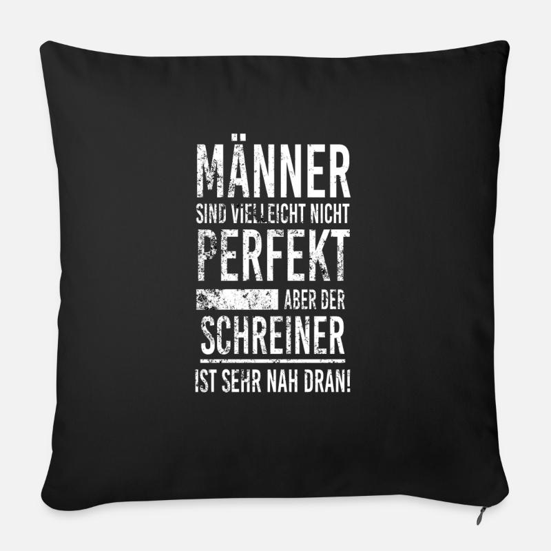 Schreiner - Sofakissen mit Füllung 45 x 45 cm - Schwarz