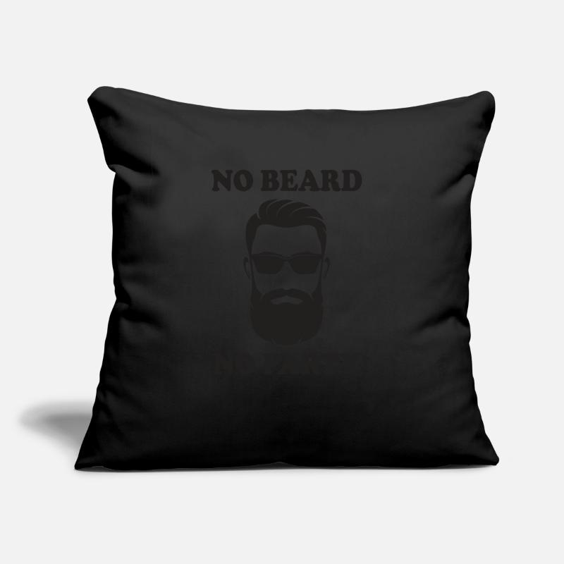 Bart Barträger Barbier Vollbart Barber Geschenk Sofakissen mit Füllung 45 x 45 cm