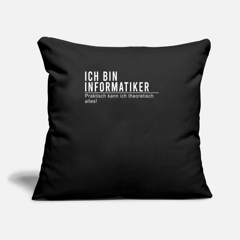 Informatiker IT Fachmann Geschenkidee Sofakissen mit Füllung 45 x 45 cm