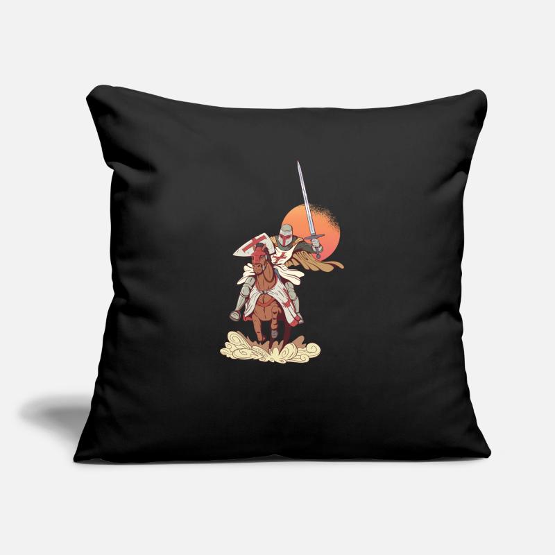 Knight medieval armor Templar sword Sofa pillow with filling 45cm x 45cm