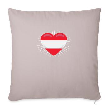 Austria - Sofa pillow with filling 45cm x 45cm - light taupe - Front
