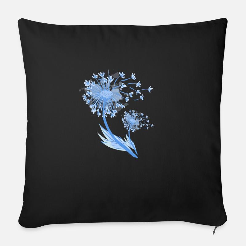 Pusteblume - Sofakissen mit Füllung 45 x 45 cm - Schwarz