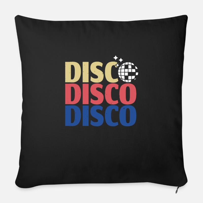 Disco - Sofakissen mit Füllung 45 x 45 cm - Schwarz