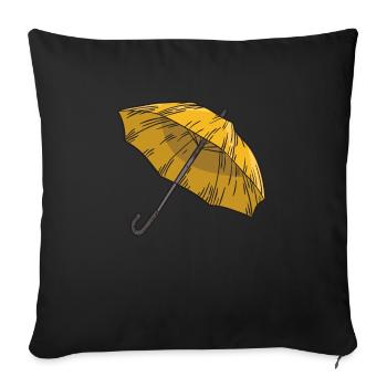 Cool Yellow Umbrella Academia Shirt Gift Idea - Sofakissen mit Füllung 45 x 45 cm - Schwarz - Vorne