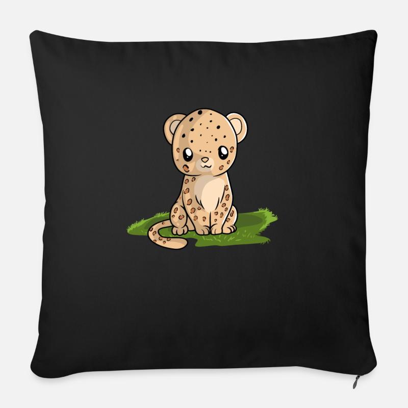 Jaguar - Sofakissen mit Füllung 45 x 45 cm - Schwarz