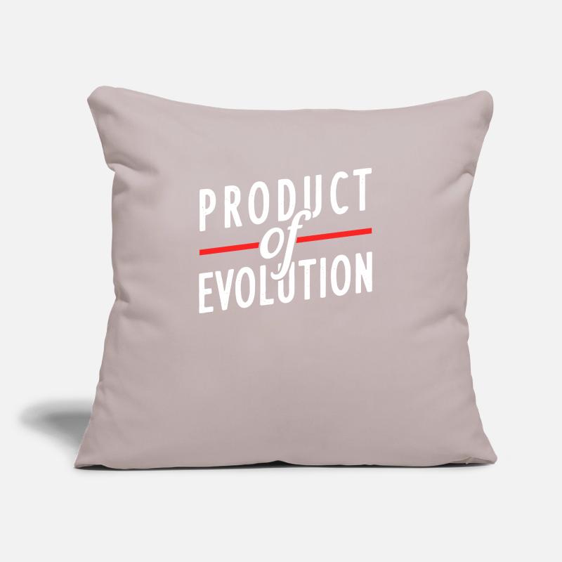 Cadeau d'évolution athée Coussin et housse de 45 x 45 cm