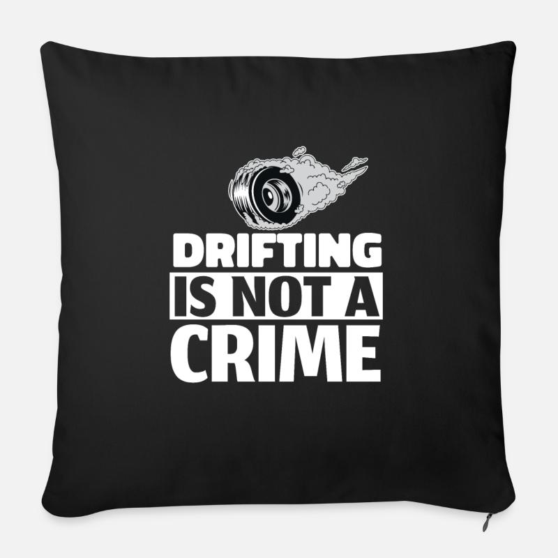 Dérive - Coussin et housse de 45 x 45 cm - noir