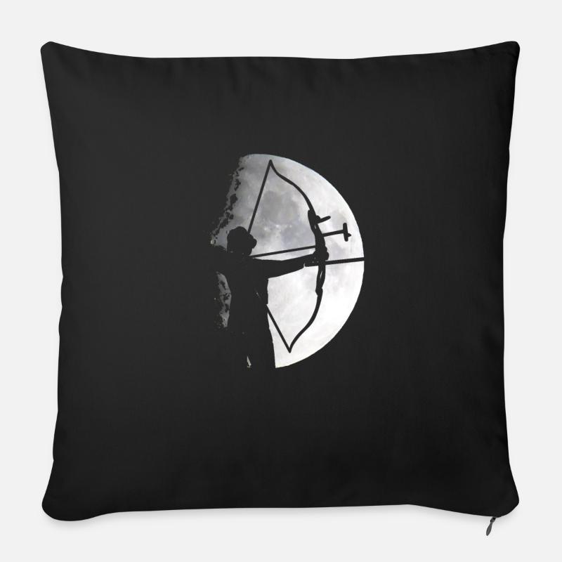 Mond Bogenschütze - Sofakissen mit Füllung 45 x 45 cm - Schwarz