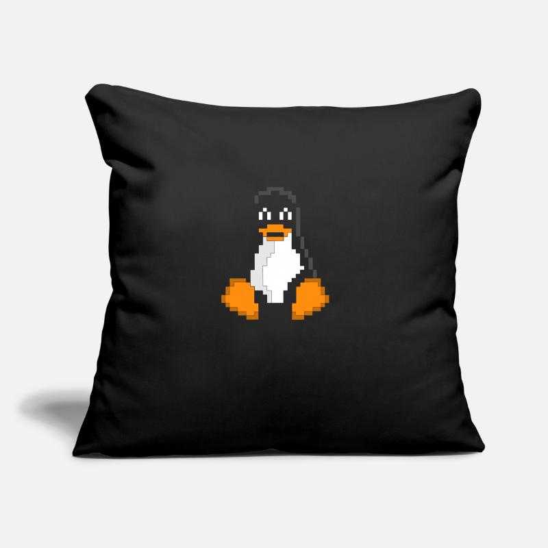 Linux Penguin Pixel Art Sys Admins Computer Hacker Sofa pillow with filling 45cm x 45cm