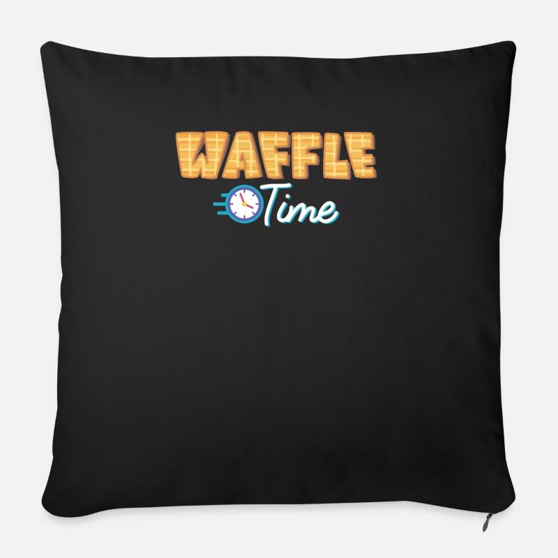 Waffel - Sofakissen mit Füllung 45 x 45 cm - Schwarz