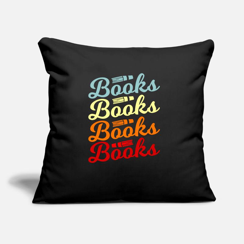 Bookworm gift idea Sofa pillow with filling 45cm x 45cm