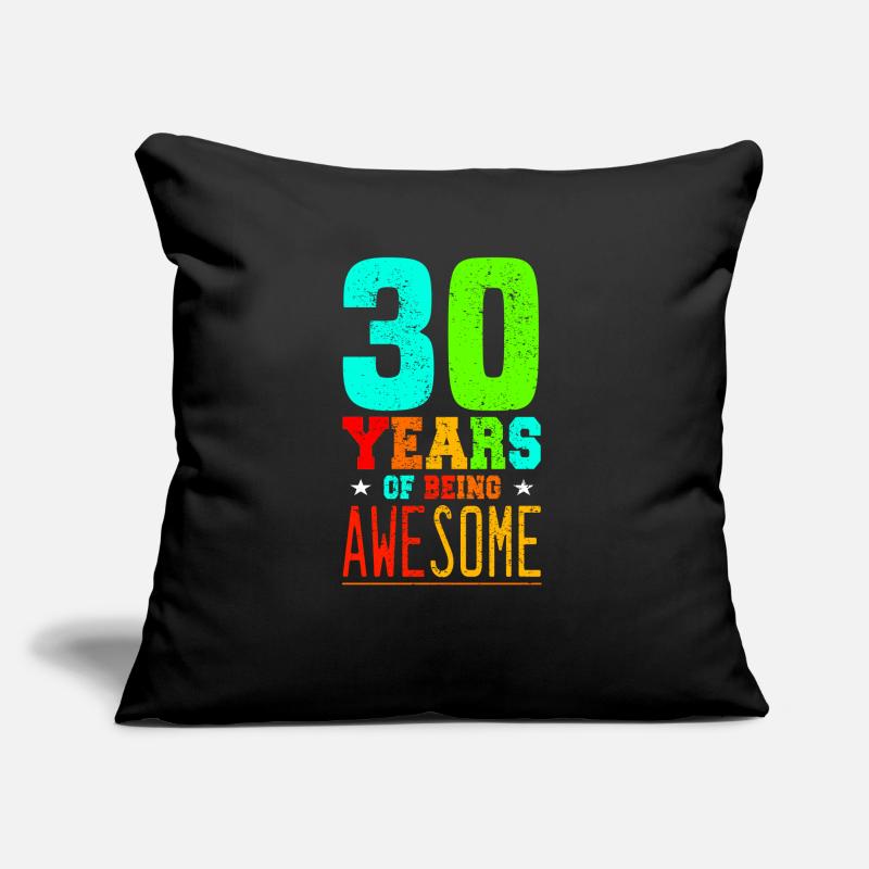 30. Geburtstag Feier Geschenkidee Sofakissen mit Füllung 45 x 45 cm